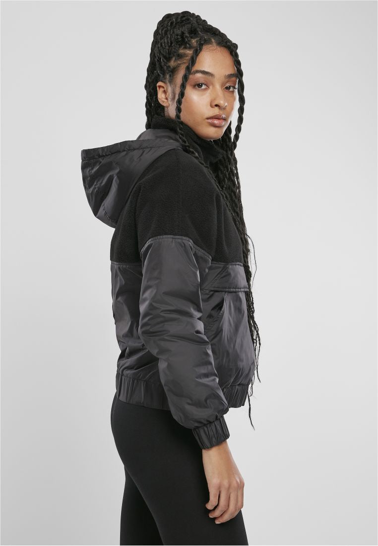 Sherpa Mix Pull Over Jacket