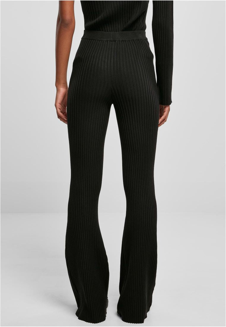 Flared Rib Knit Leggings