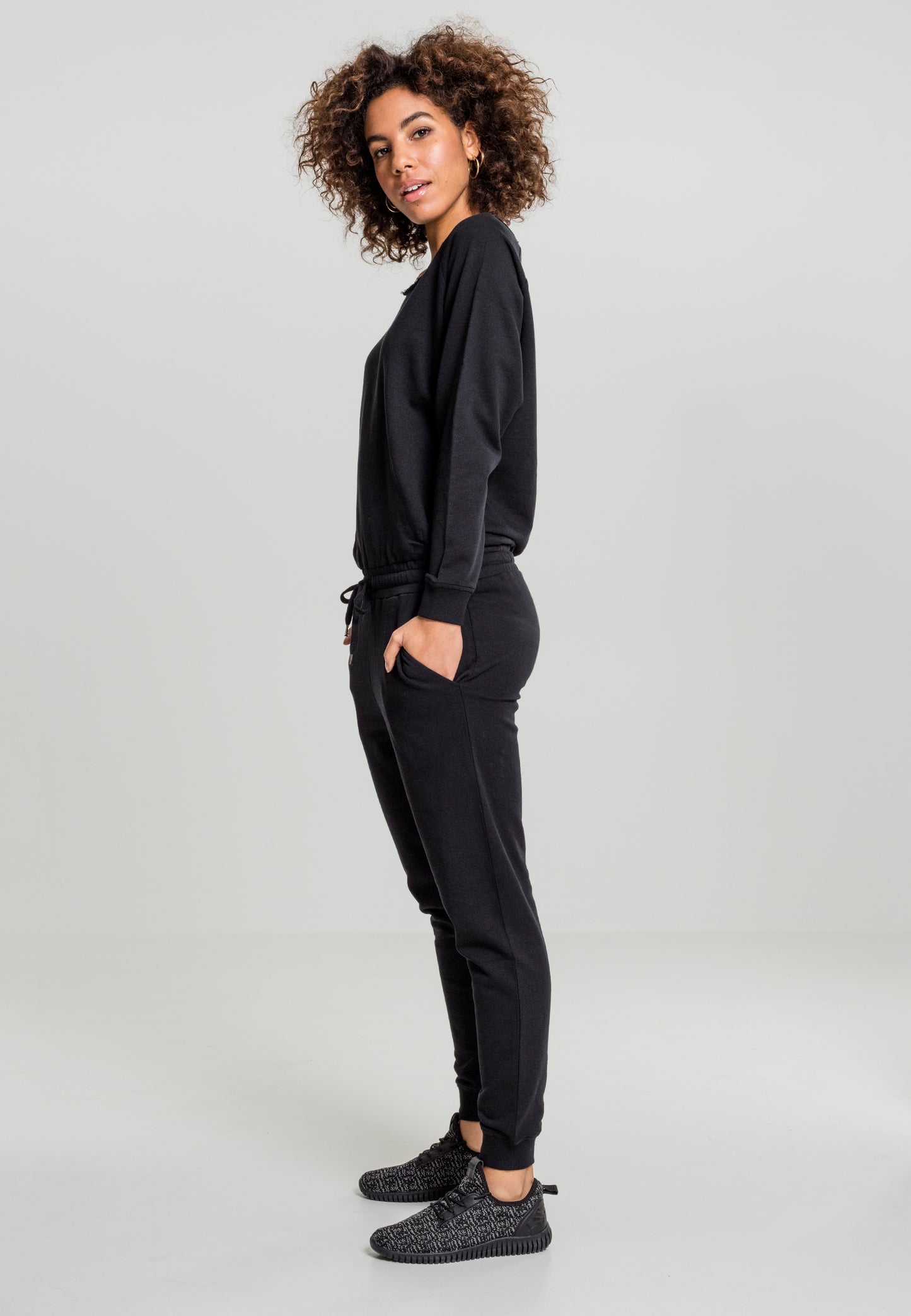 Long Sleeve Terry Jumpsuit