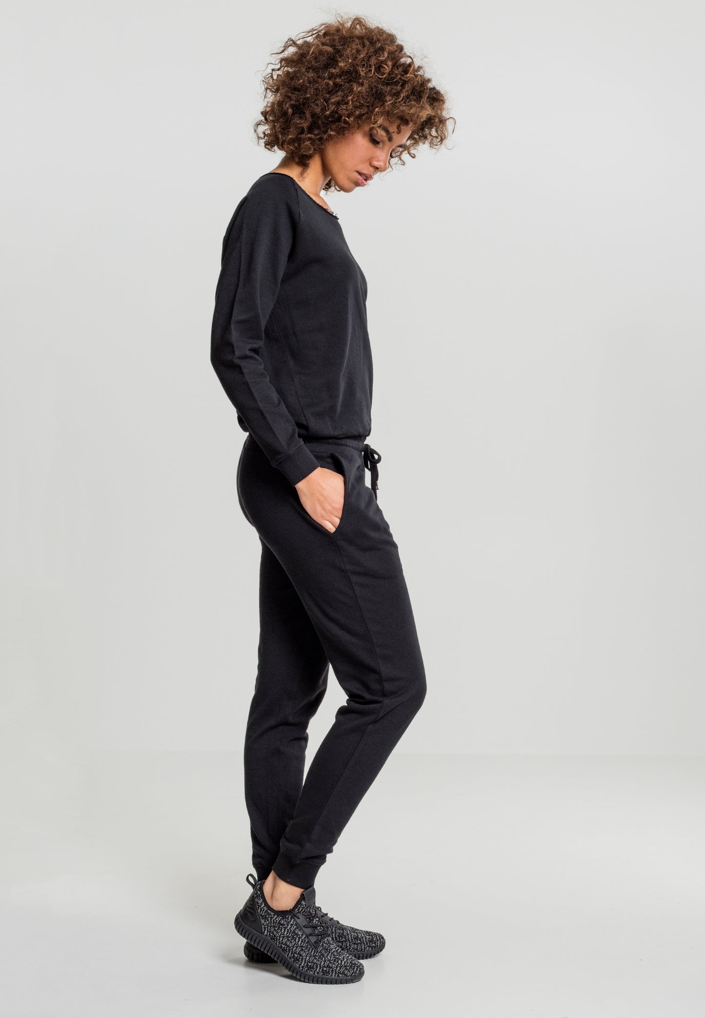 Long Sleeve Terry Jumpsuit