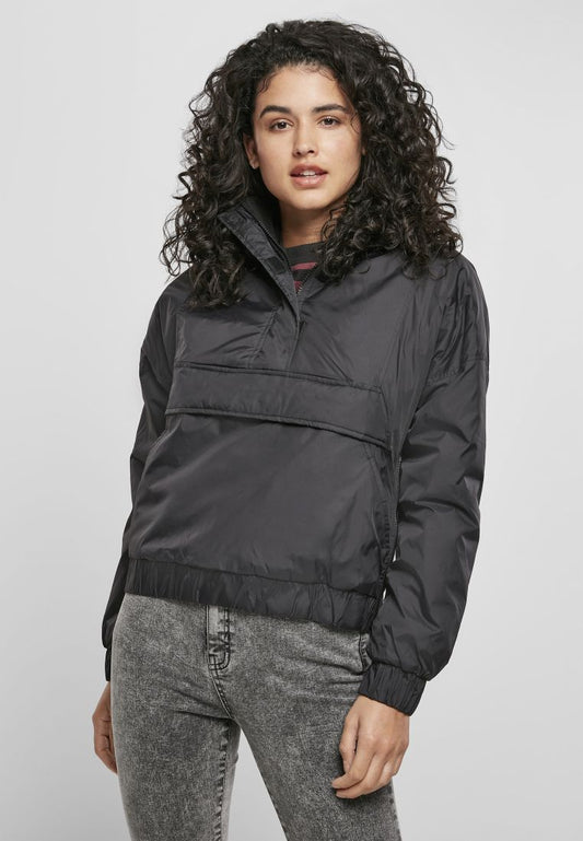 Panel Padded Pull Over Jacket