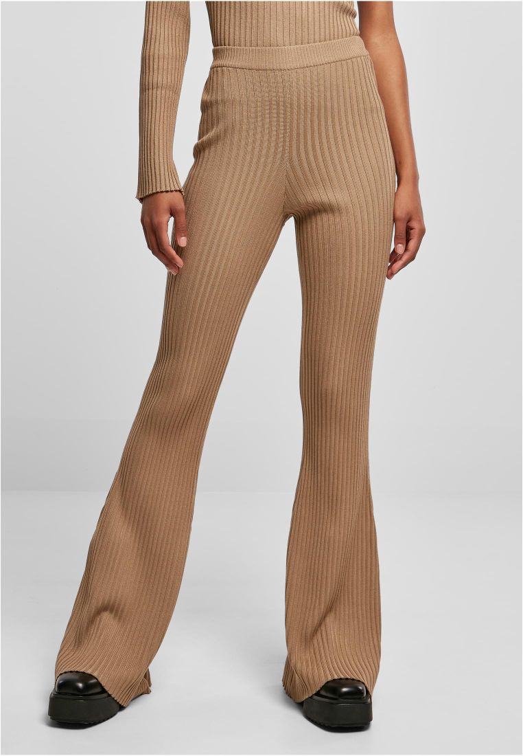 Flared Rib Knit Leggings