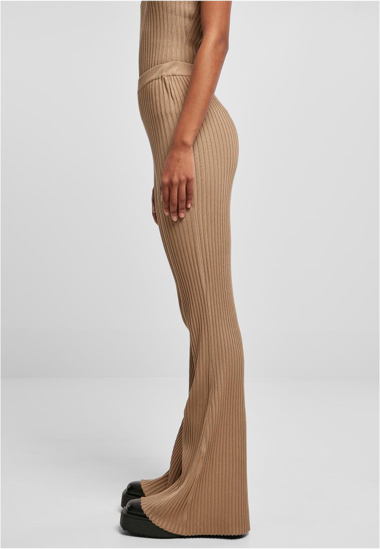 Flared Rib Knit Leggings