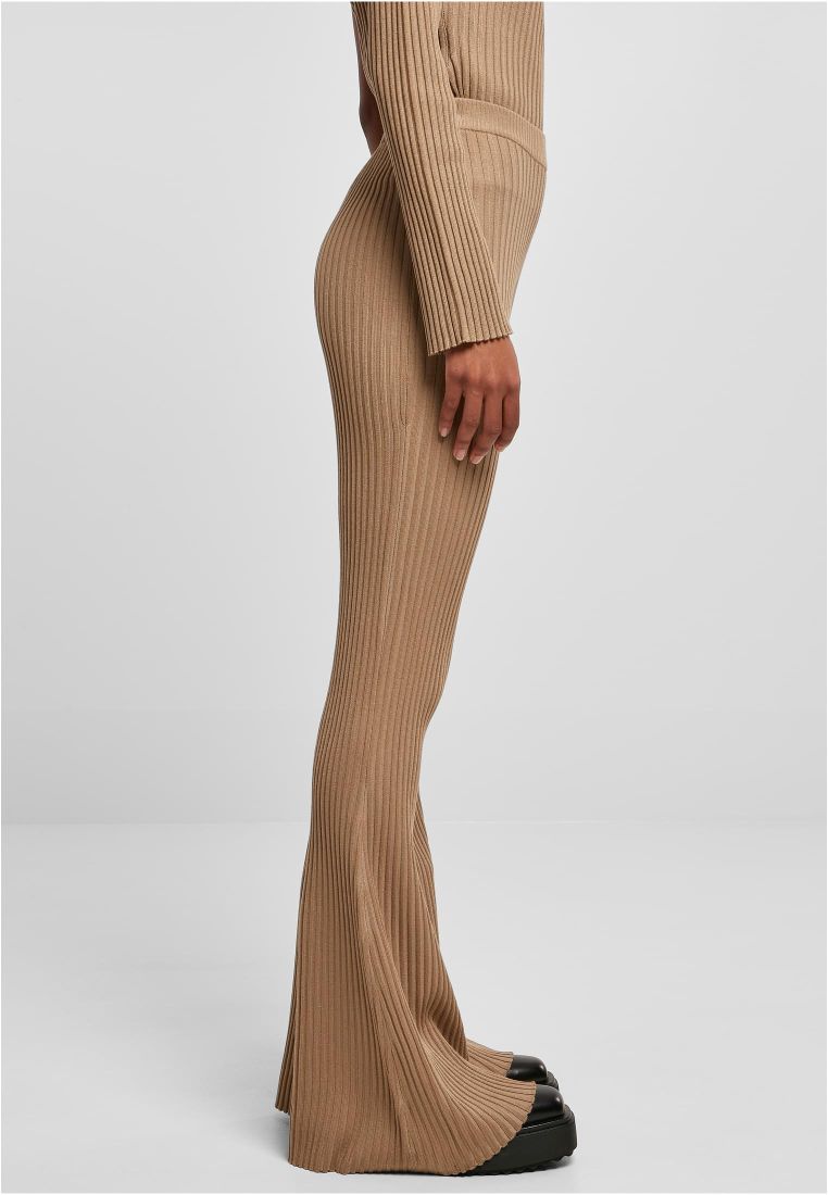 Flared Rib Knit Leggings