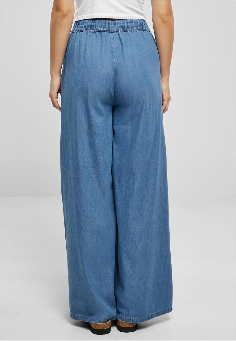 Light Denim Wide Leg Pants