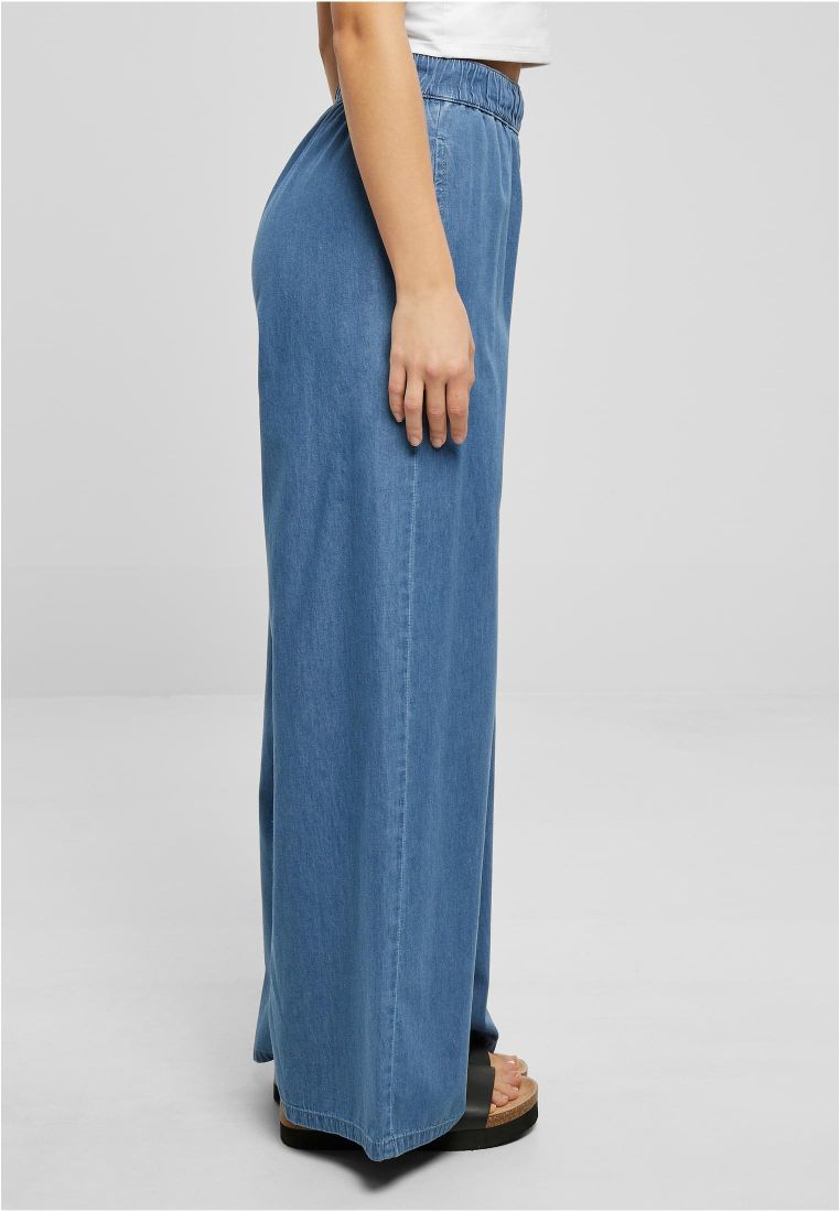 Light Denim Wide Leg Pants