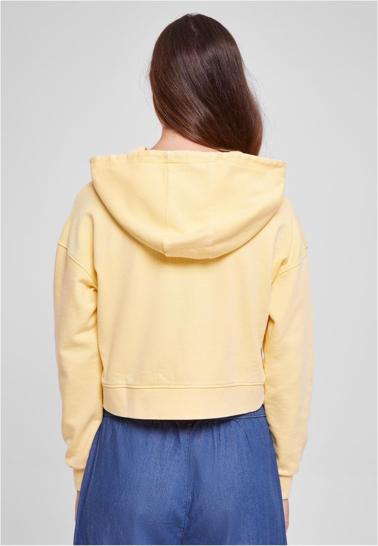 Short Flower Embroidery Terry Hoody