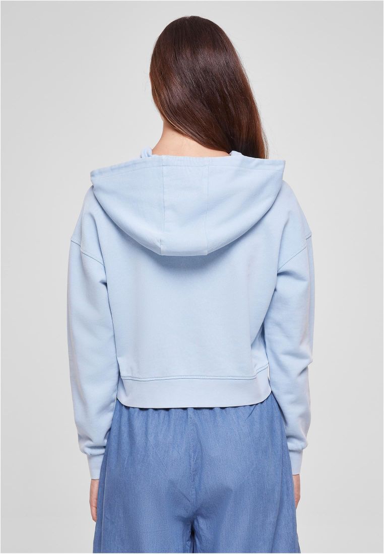 Short Flower Embroidery Terry Hoody