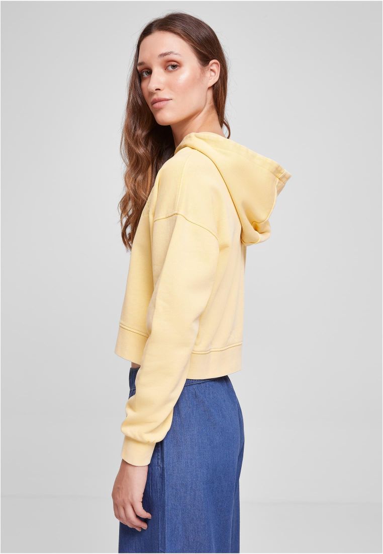 Short Flower Embroidery Terry Hoody