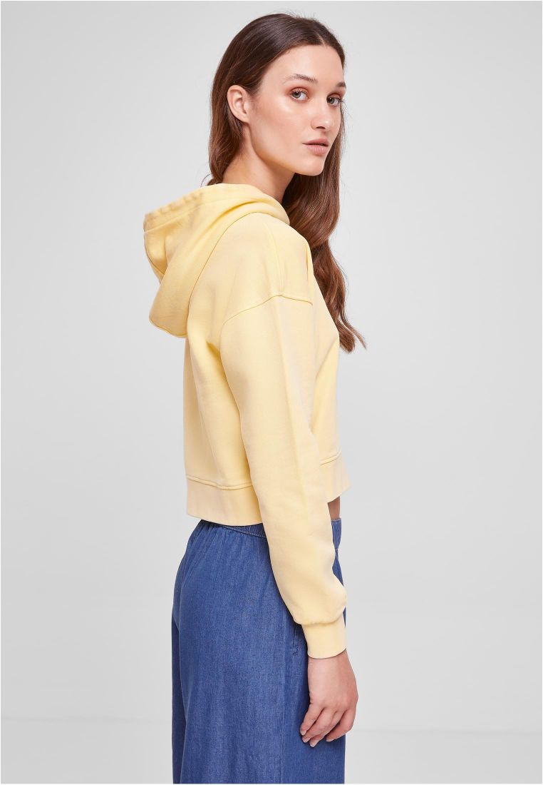 Short Flower Embroidery Terry Hoody