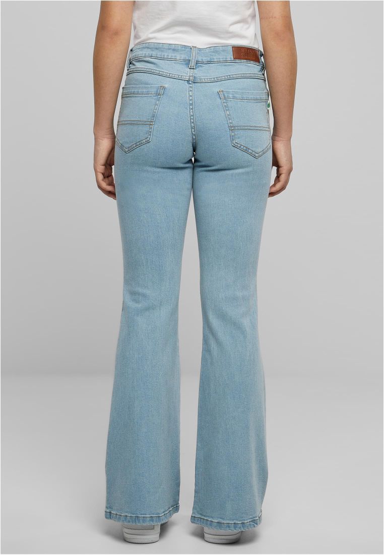 Organic Low Waist Flared Denim