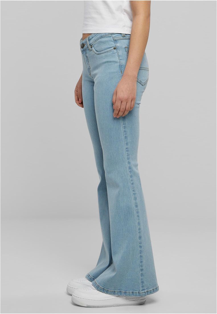 Organic Low Waist Flared Denim