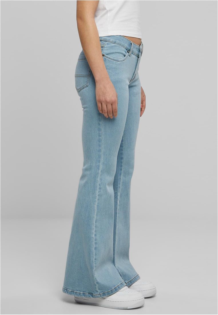 Organic Low Waist Flared Denim
