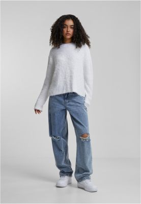 Feather Mock Neck Sweater