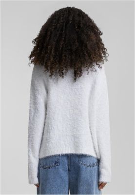 Feather Mock Neck Sweater