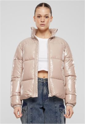 Recycled Short Shiny Puffer Jacket