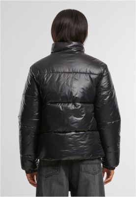 Recycled Short Shiny Puffer Jacket