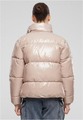 Recycled Short Shiny Puffer Jacket
